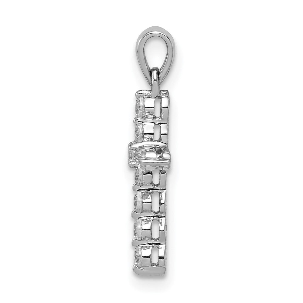 14k White Gold 1/4ct. Diamond Cross Pendant
