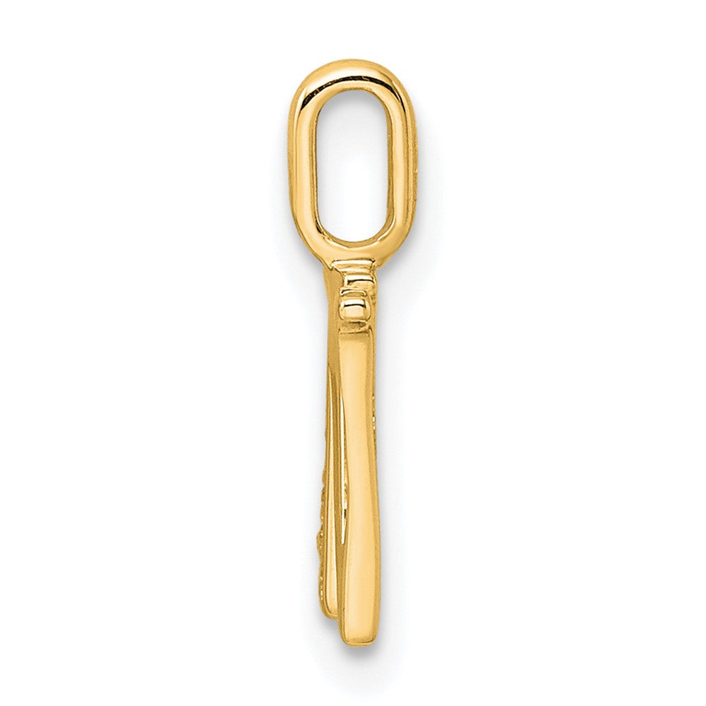 14k Diamond Letter W Initial Pendant