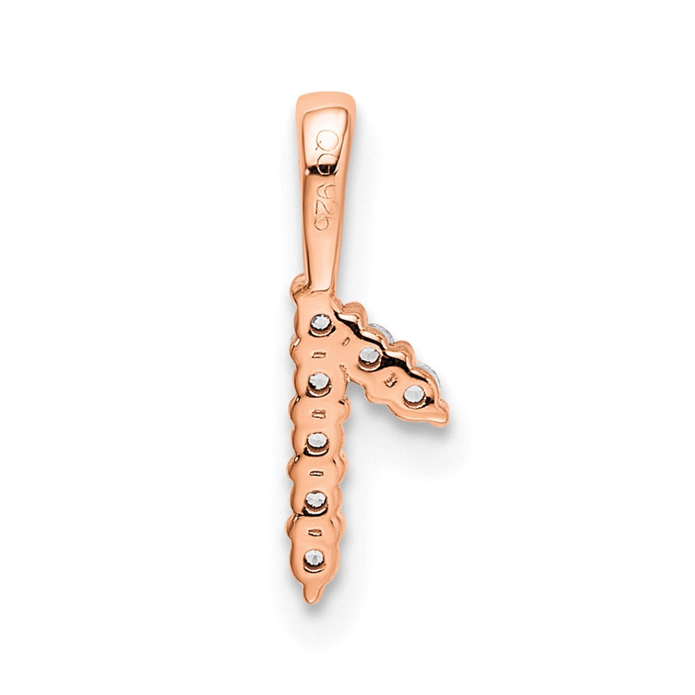 14k Rose Gold Diamond Number 1 Pendant