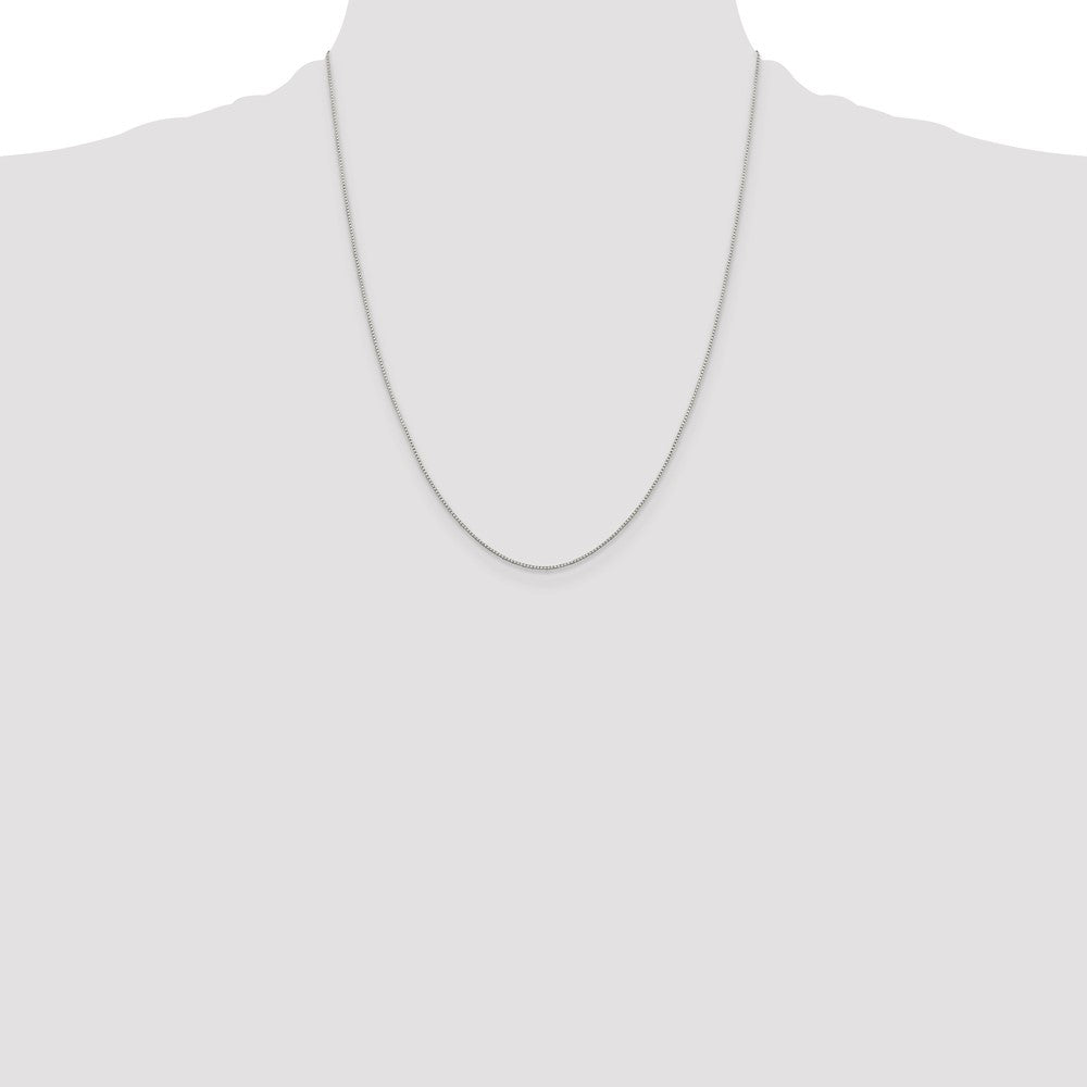 Sterling Silver .8mm 8 Sided Diamond-cut Box Chain