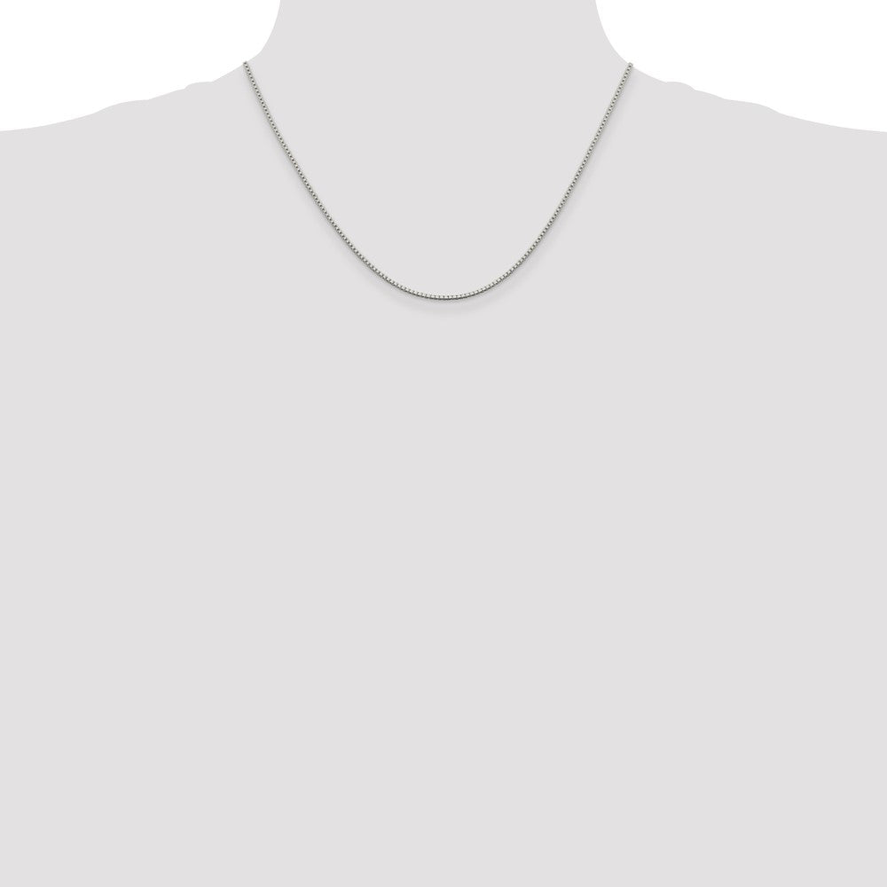 Sterling Silver 1.4mm Box Chain w/2in ext.
