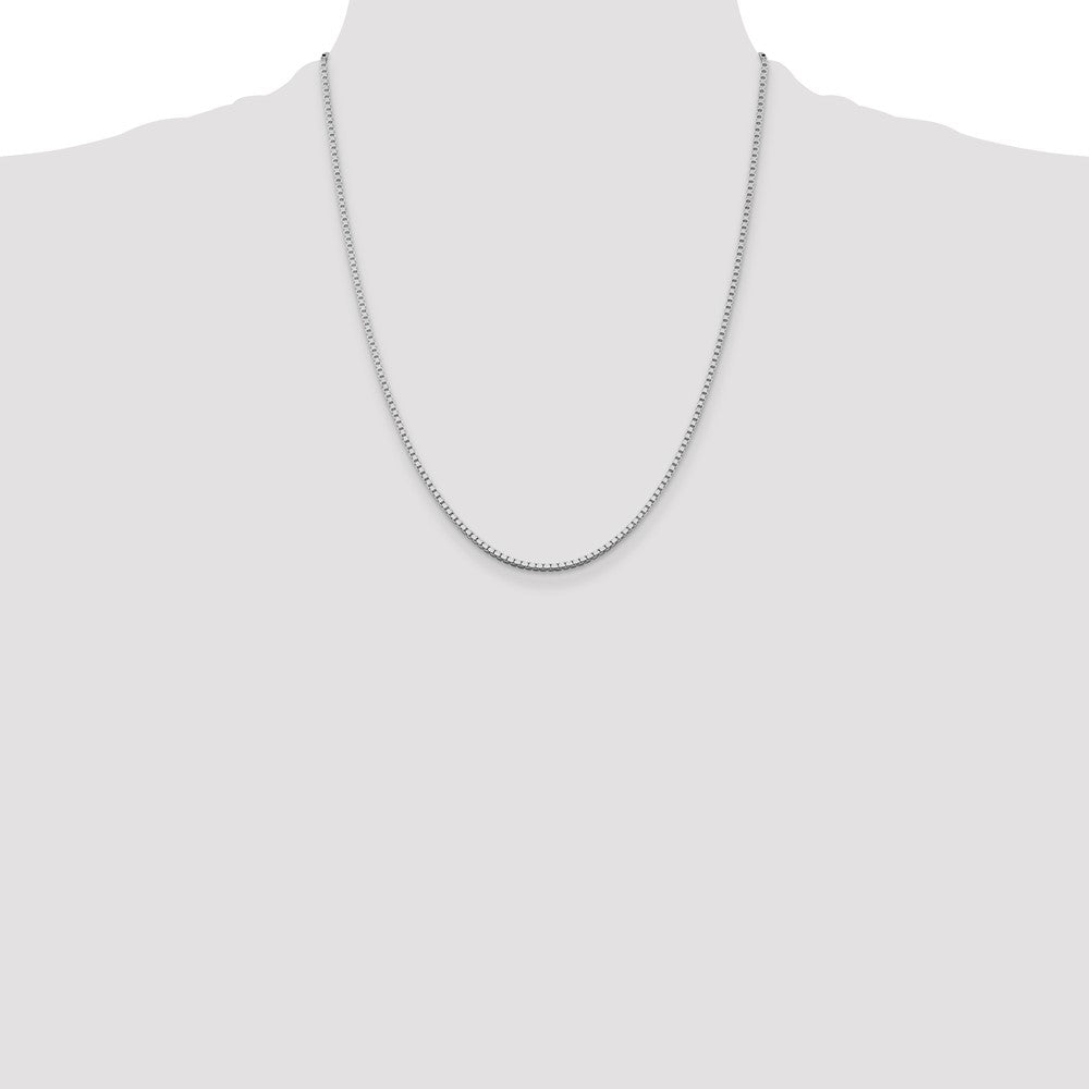 Sterling Silver Rhodium-plated 1.75mm Box Chain