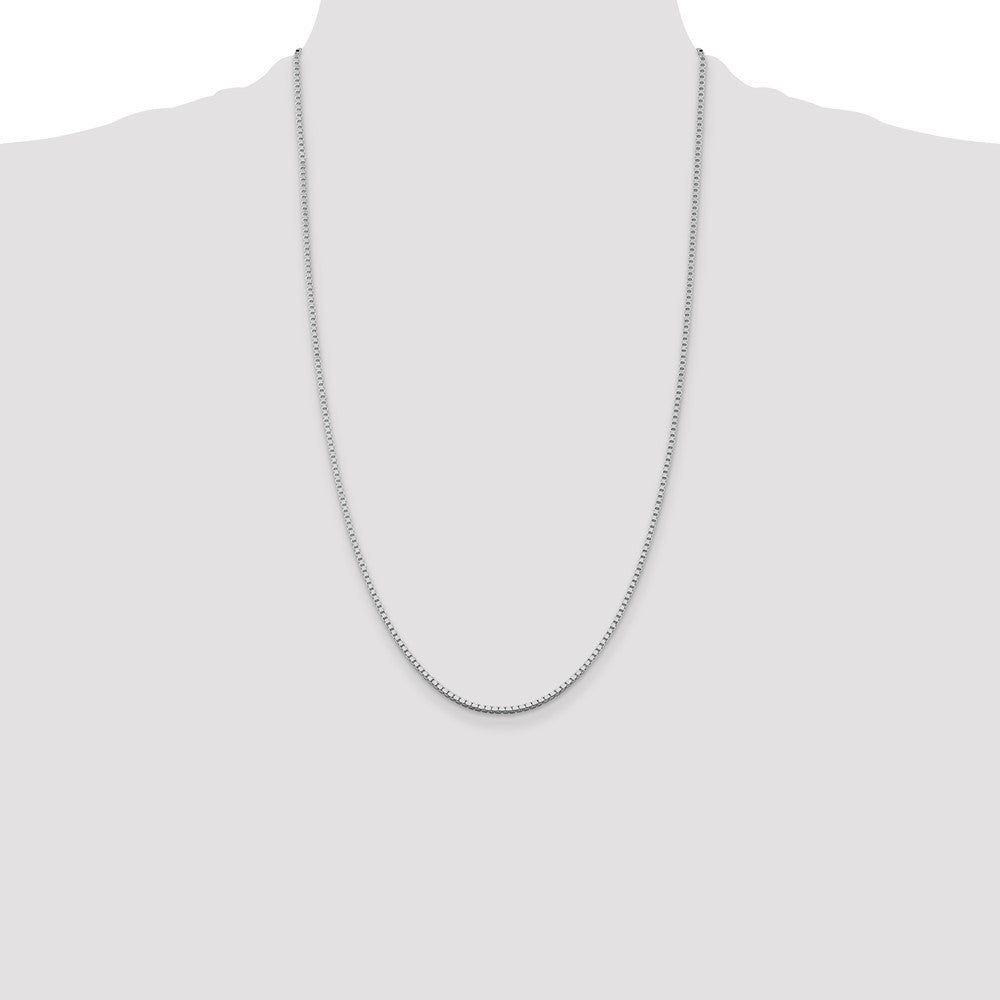 Sterling Silver Rhodium-plated 1.75mm Box Chain