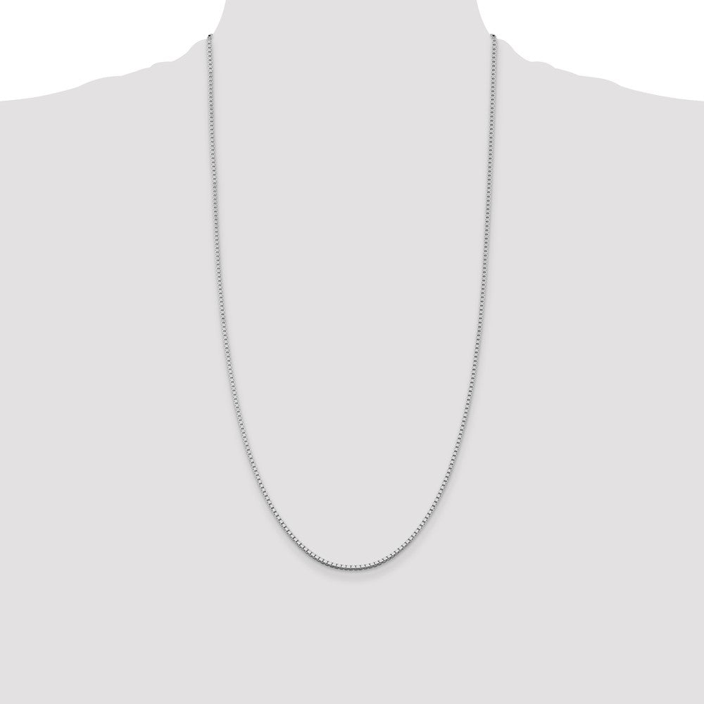 Sterling Silver Rhodium-plated 1.75mm Box Chain