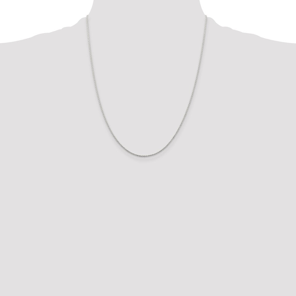 Sterling Silver 1mm Cable Chain w/4in ext.