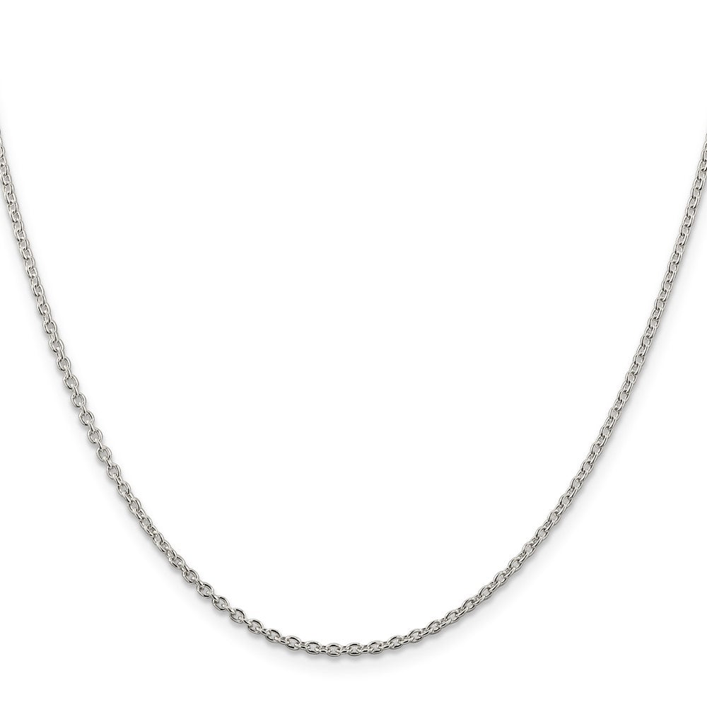 Sterling Silver 1.95mm Cable Chain w/4in ext.