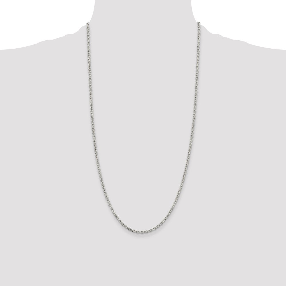 Sterling Silver 2.75mm Cable Chain