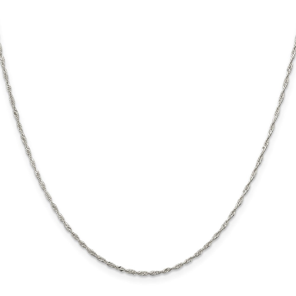 Sterling Silver 1.4mm Singapore Chain w/2in ext.