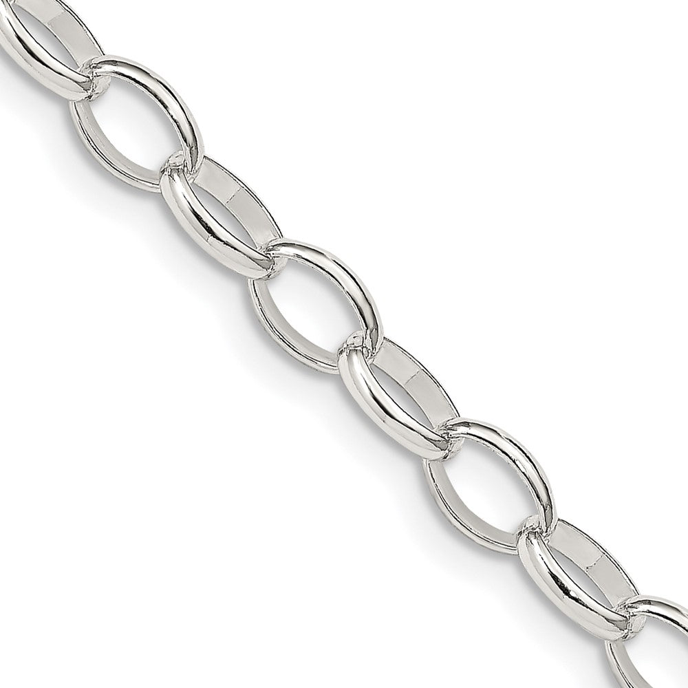 Sterling Silver 5mm Fancy Rolo Chain