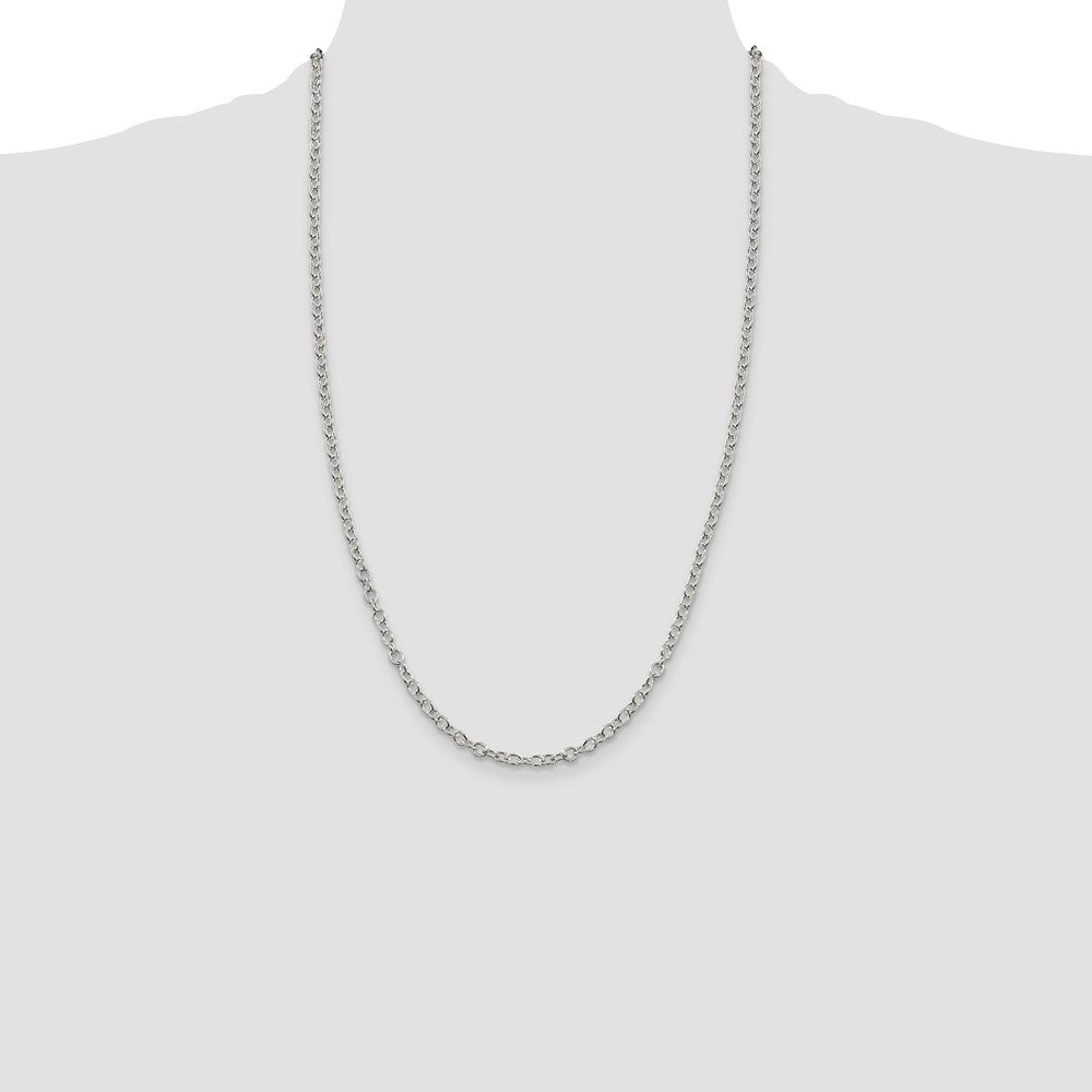 Sterling Silver 3.75mm Oval Cable Chain