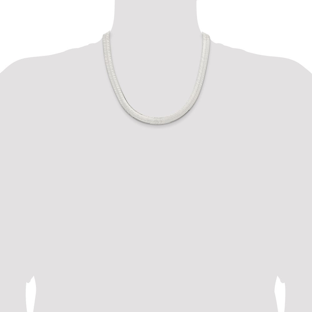 Sterling Silver 10.5mm Magic Herringbone Chain