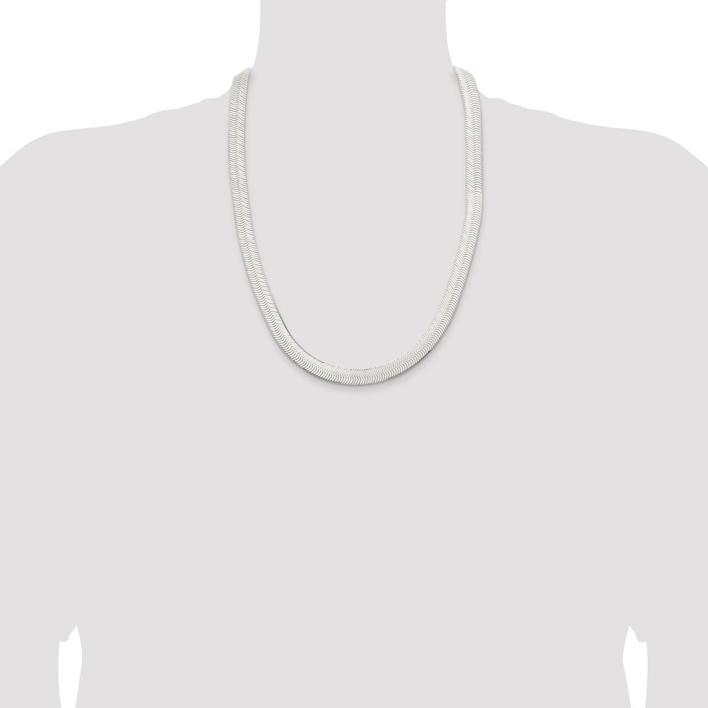 Sterling Silver 10.5mm Magic Herringbone Chain