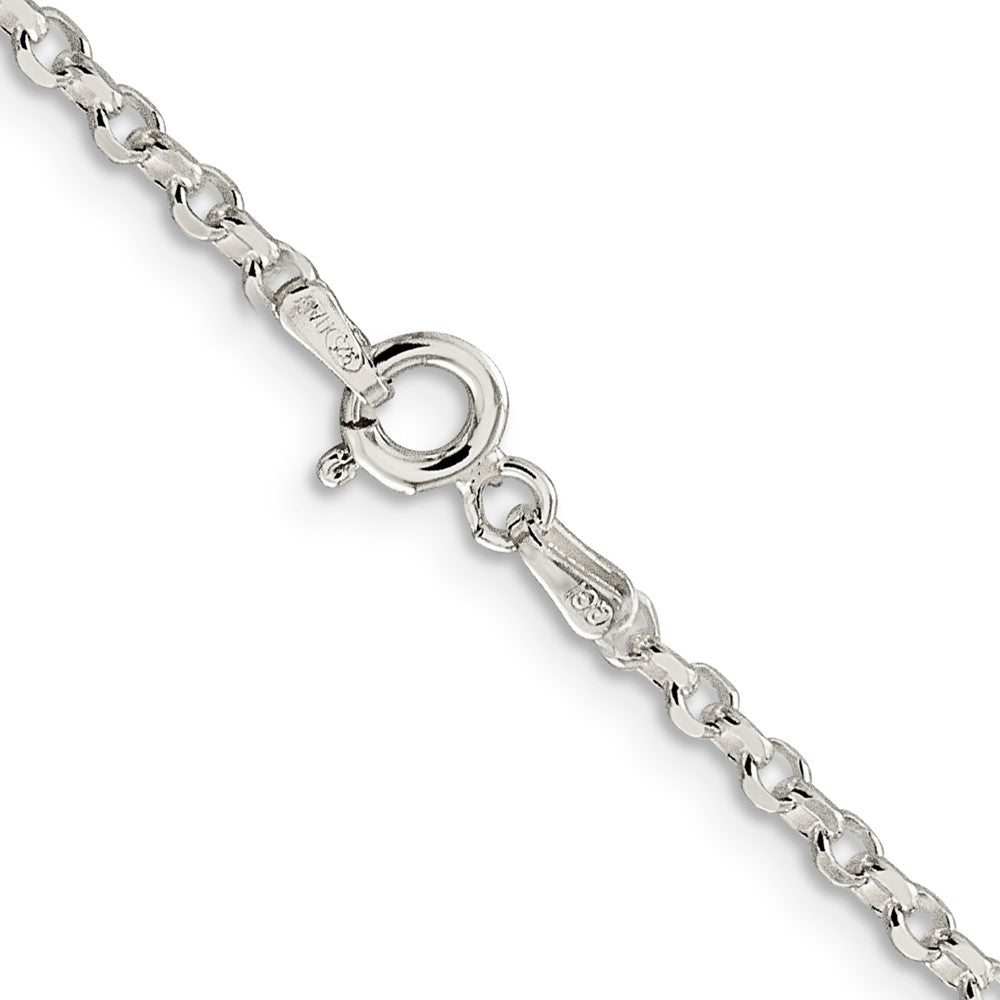 Sterling Silver 2.5mm Diamond-cut Cable Chain