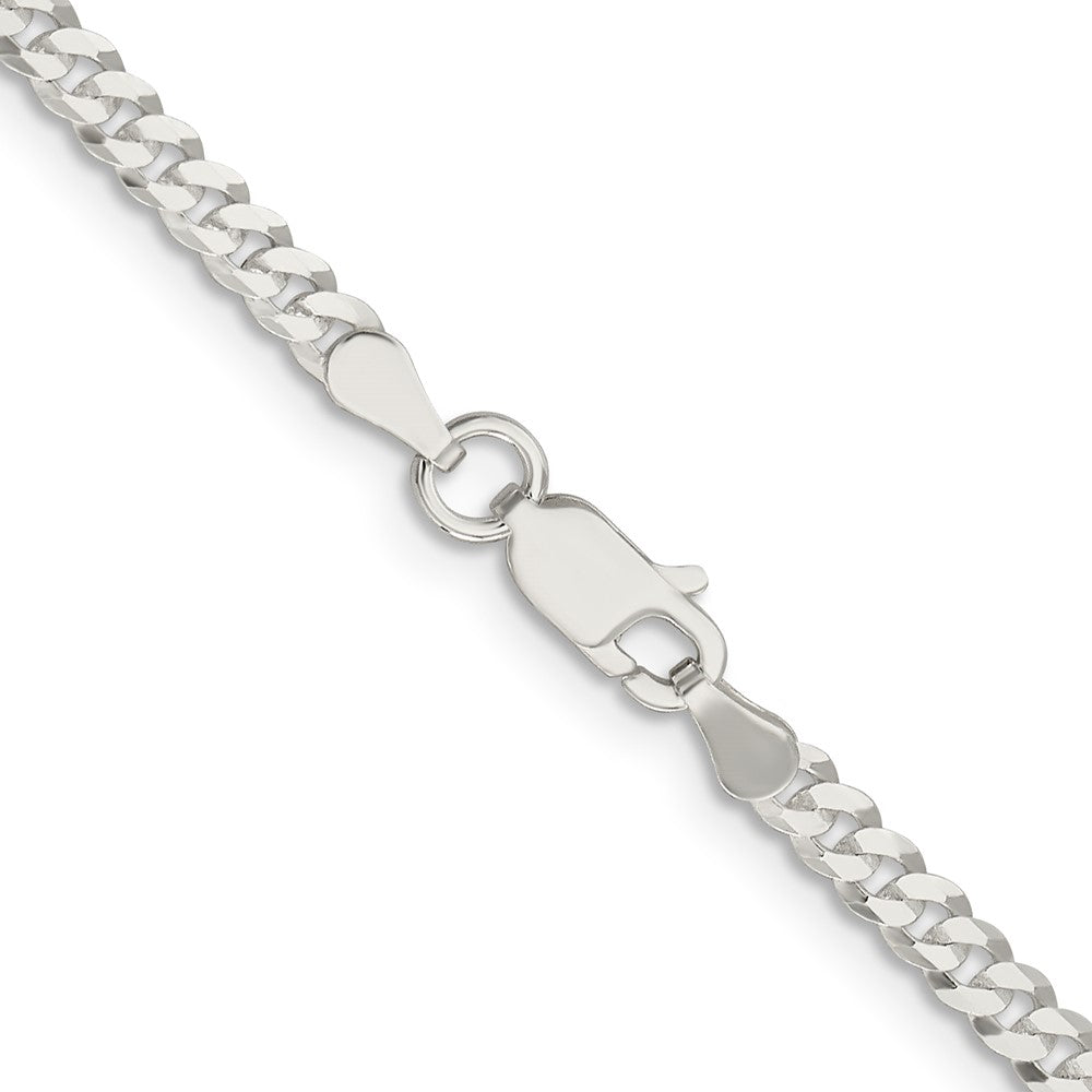 Sterling Silver 3.15mm Flat Curb Chain