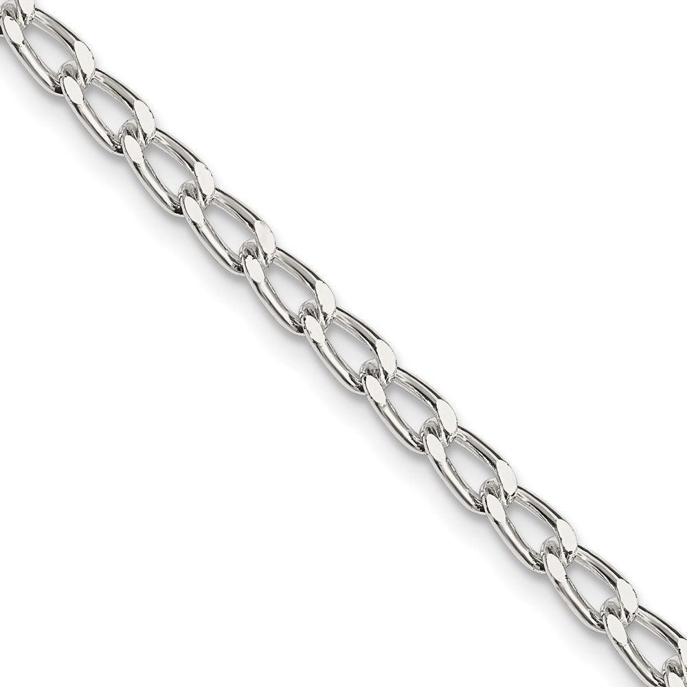 Sterling Silver 3.2mm Open Elongated Link Chain