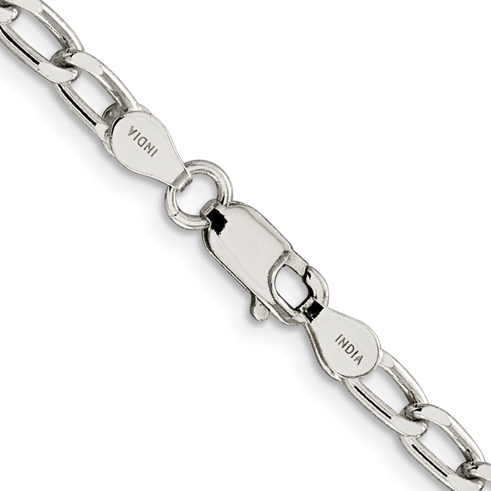Sterling Silver 4.3mm Open Elongated Link Chain