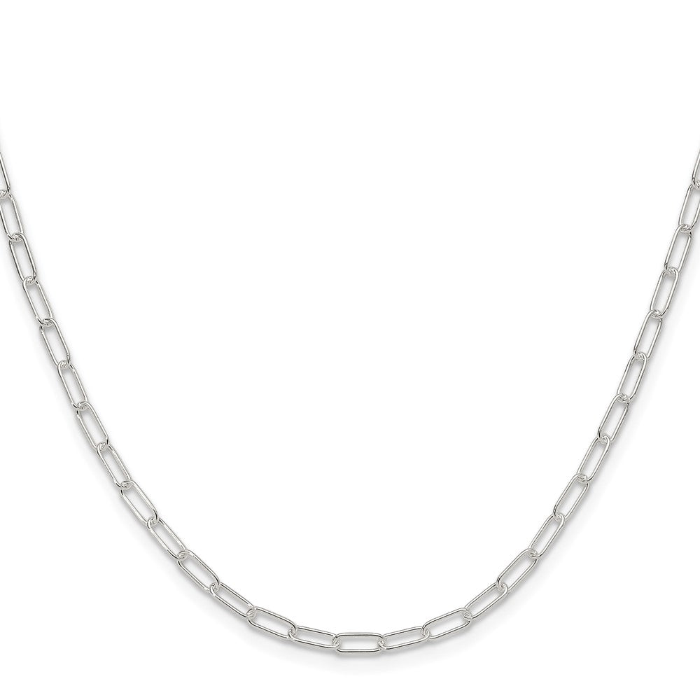 Sterling Silver Polished 2.5mm Paperclip Chain