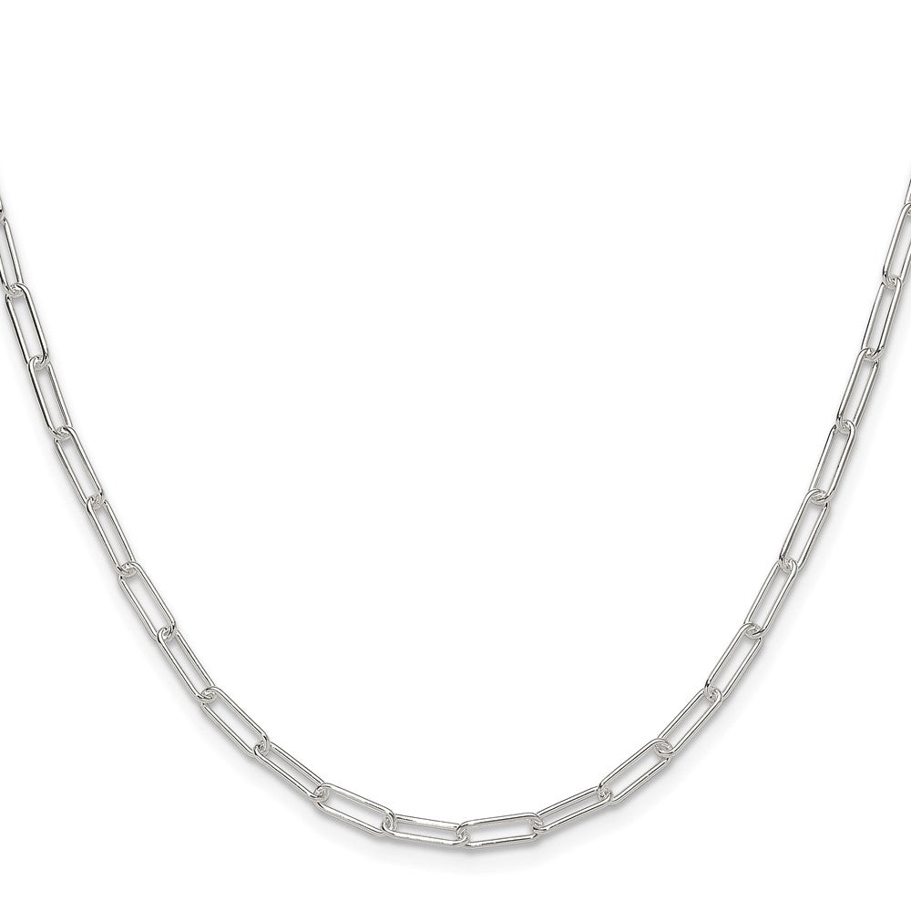 Sterling Silver Polished 3.1mm Paperclip Chain