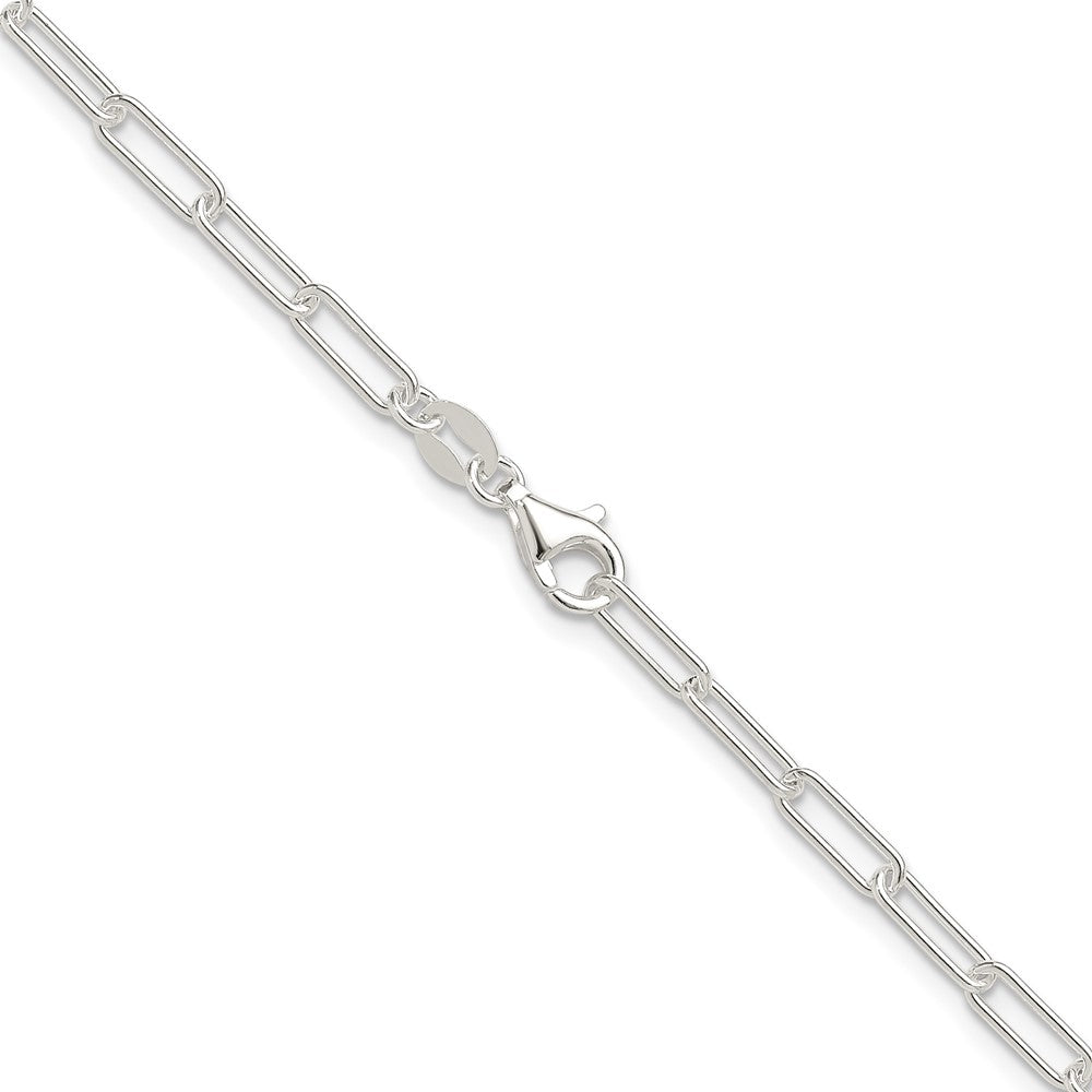 Sterling Silver Polished 3.1mm Paperclip Chain