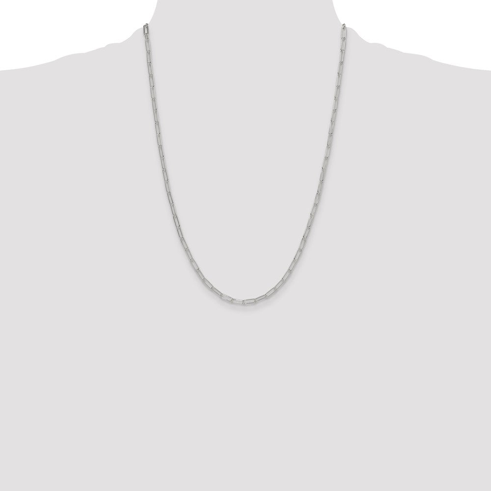 Sterling Silver Polished 3.1mm Paperclip Chain