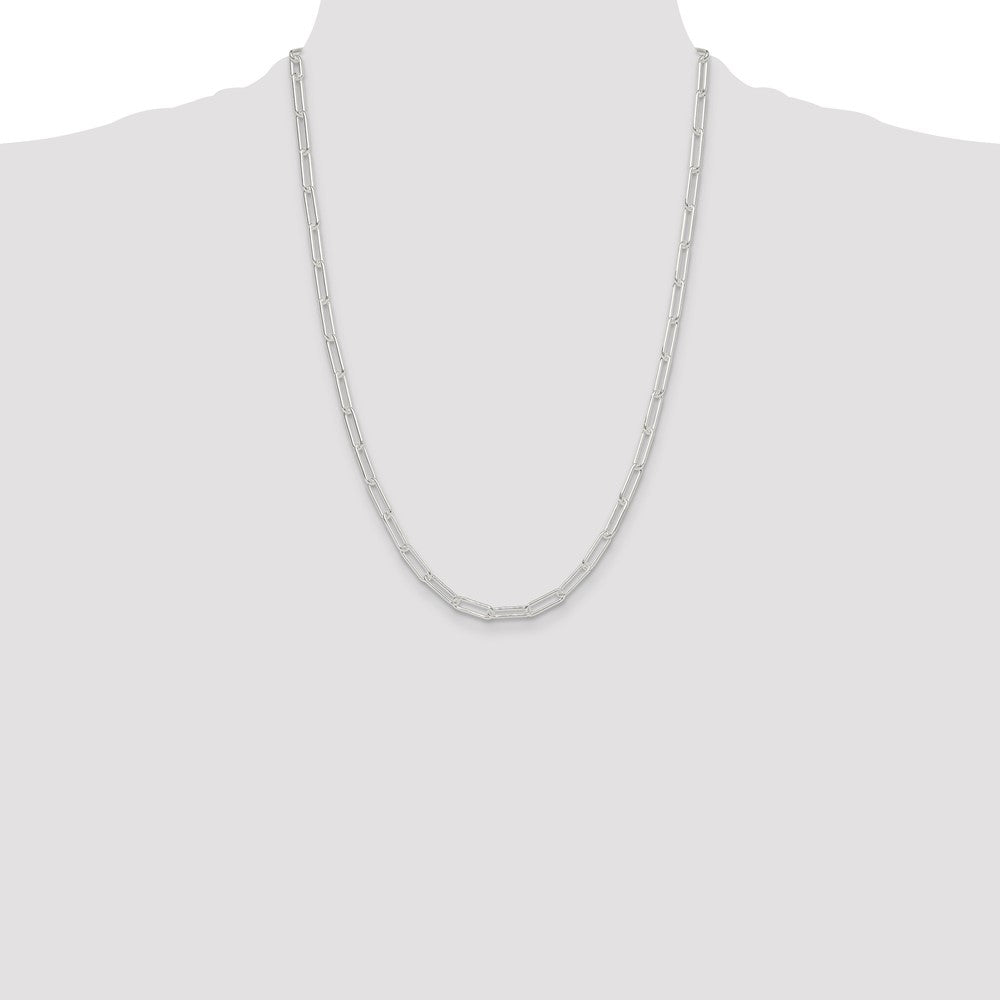 Sterling Silver Polished 4.5mm Paperclip Chain