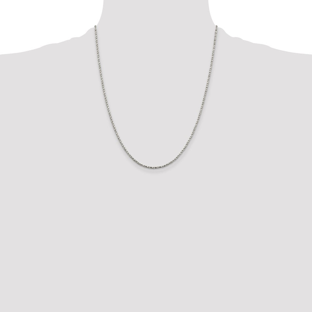 Sterling Silver 1.75mm Twisted Box Chain