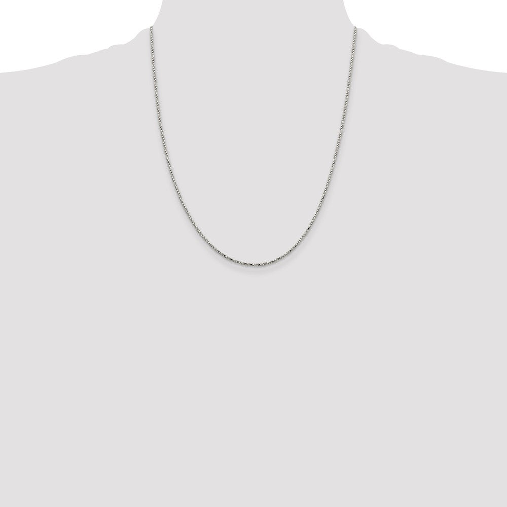 Sterling Silver 1.35mm Twisted Box Chain