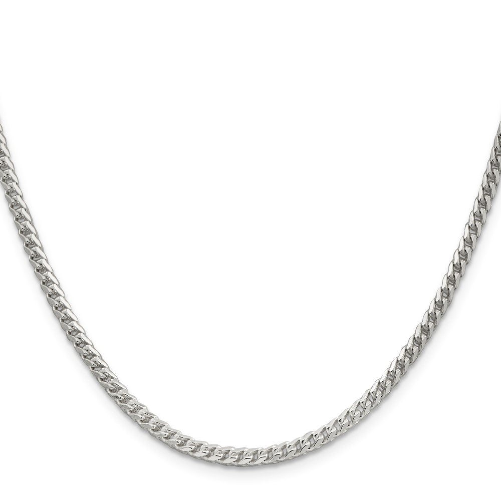 Sterling Silver 3.4mm D/C Square Franco Chain