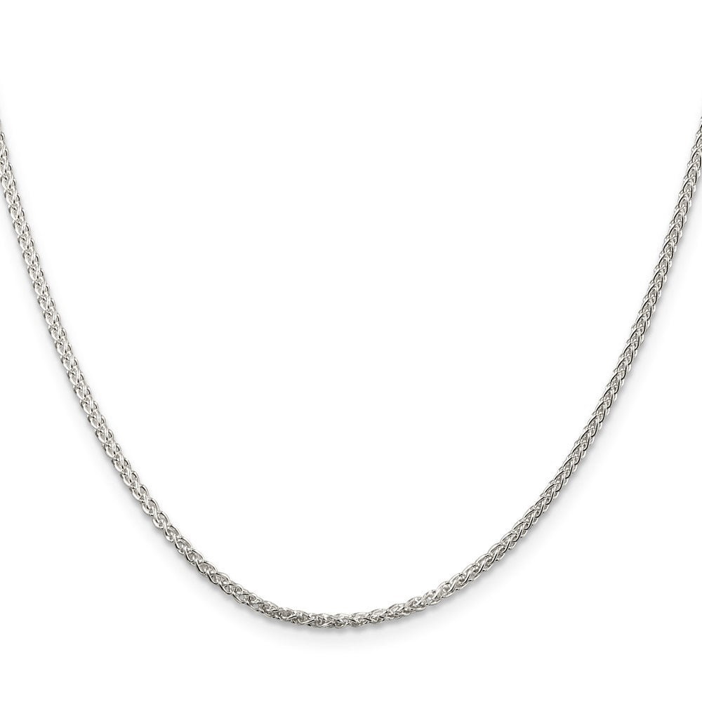Sterling Silver 1.75mm Round Spiga Chain w/4in ext.