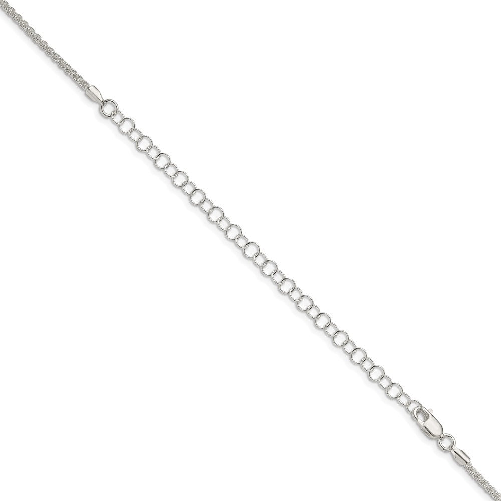 Sterling Silver 1.75mm Round Spiga Chain w/4in ext.
