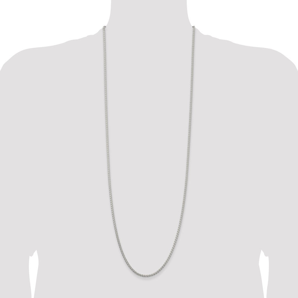 Sterling Silver 2.5mm Round Spiga Chain