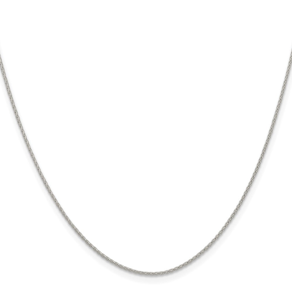 Sterling Silver .95mm Diamond-cut Round Spiga Chain w/2in ext.