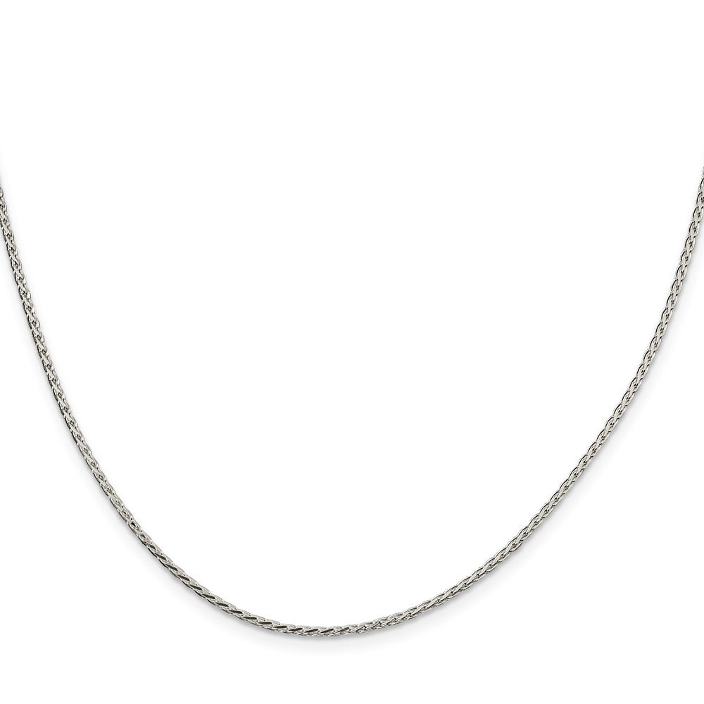 Sterling Silver 1.7mm Diamond-cut Round Spiga Chain w/2in ext.