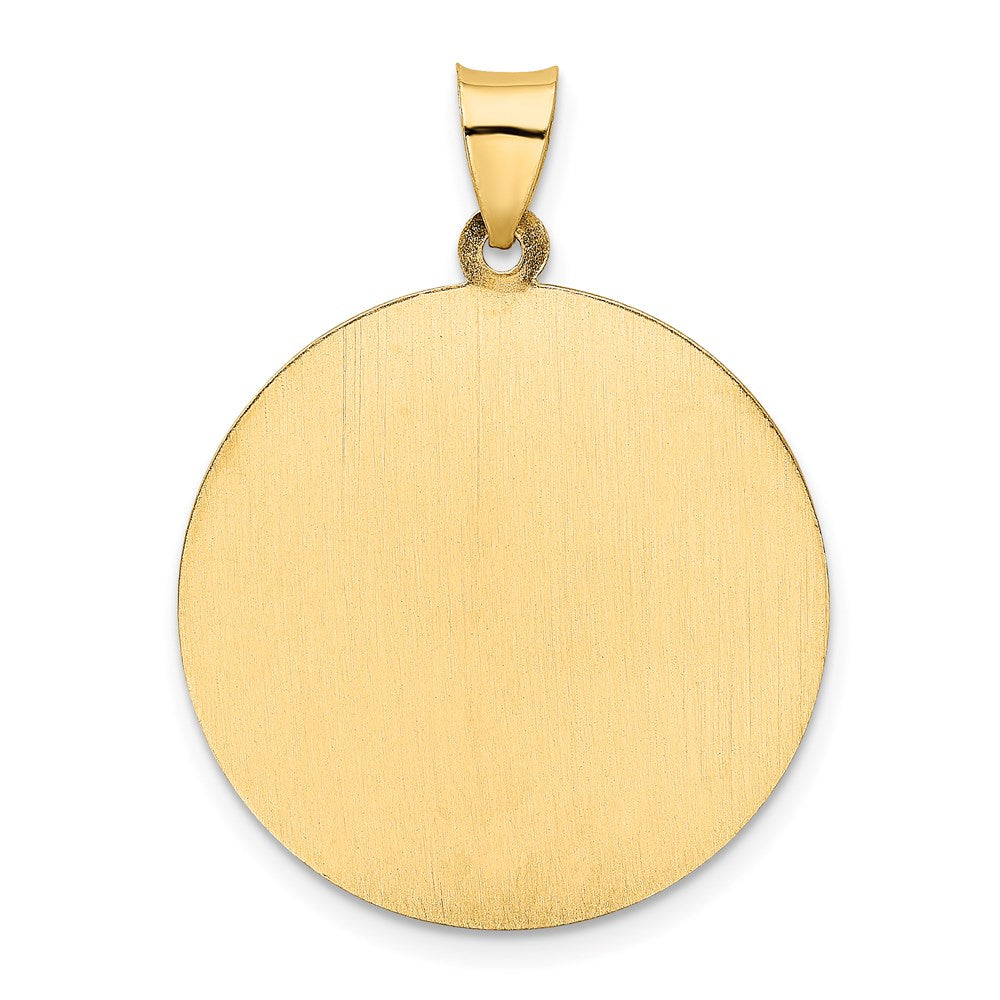 14k Saint Christopher Medal Hollow Pendant