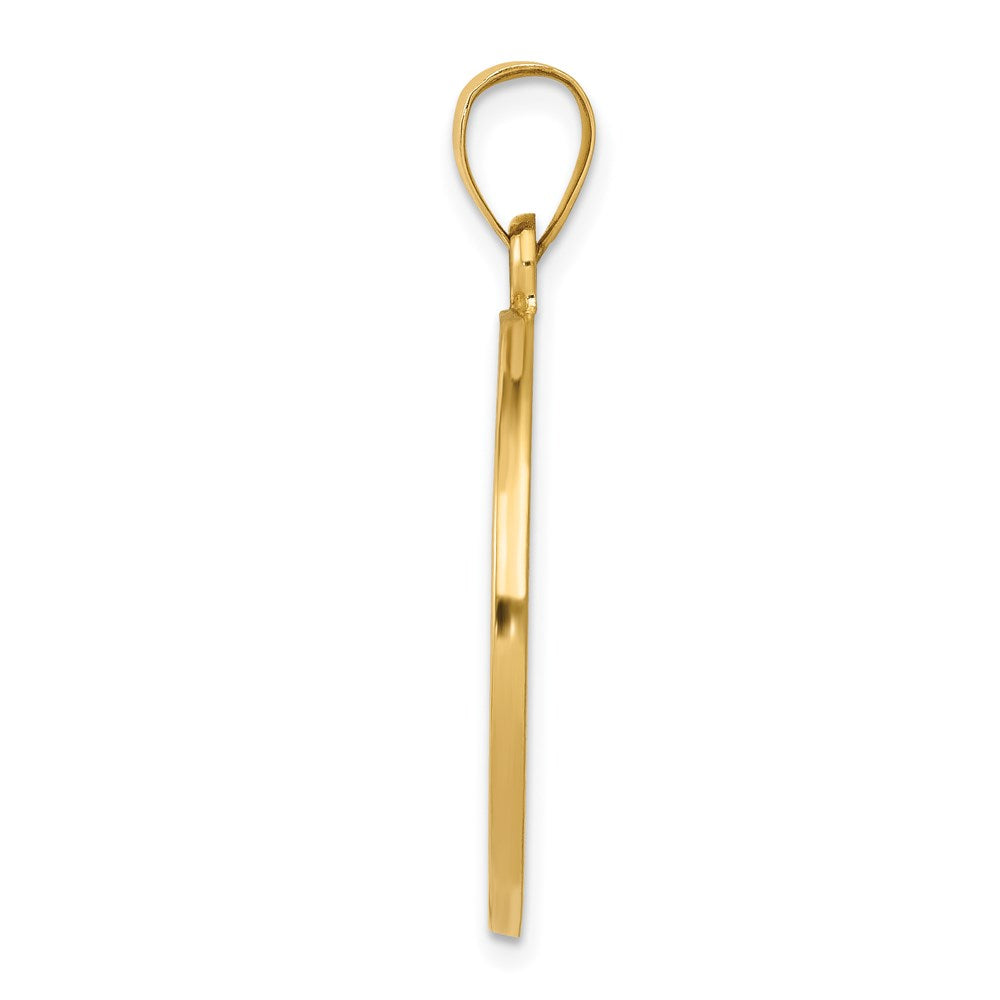 14k Saint Anthony Medal Hollow Pendant