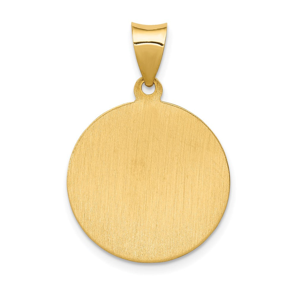 14k Saint Anthony Medal Hollow Pendant