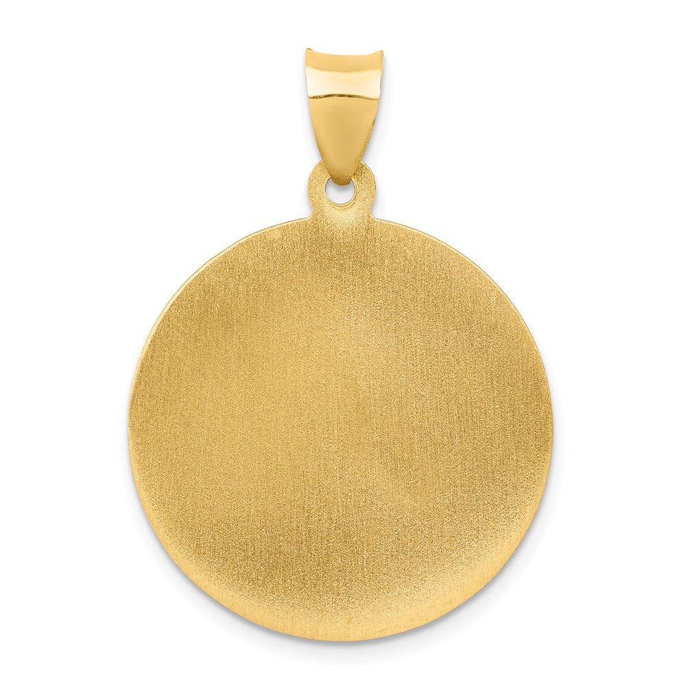 14k Saint Michael Medal Hollow Pendant