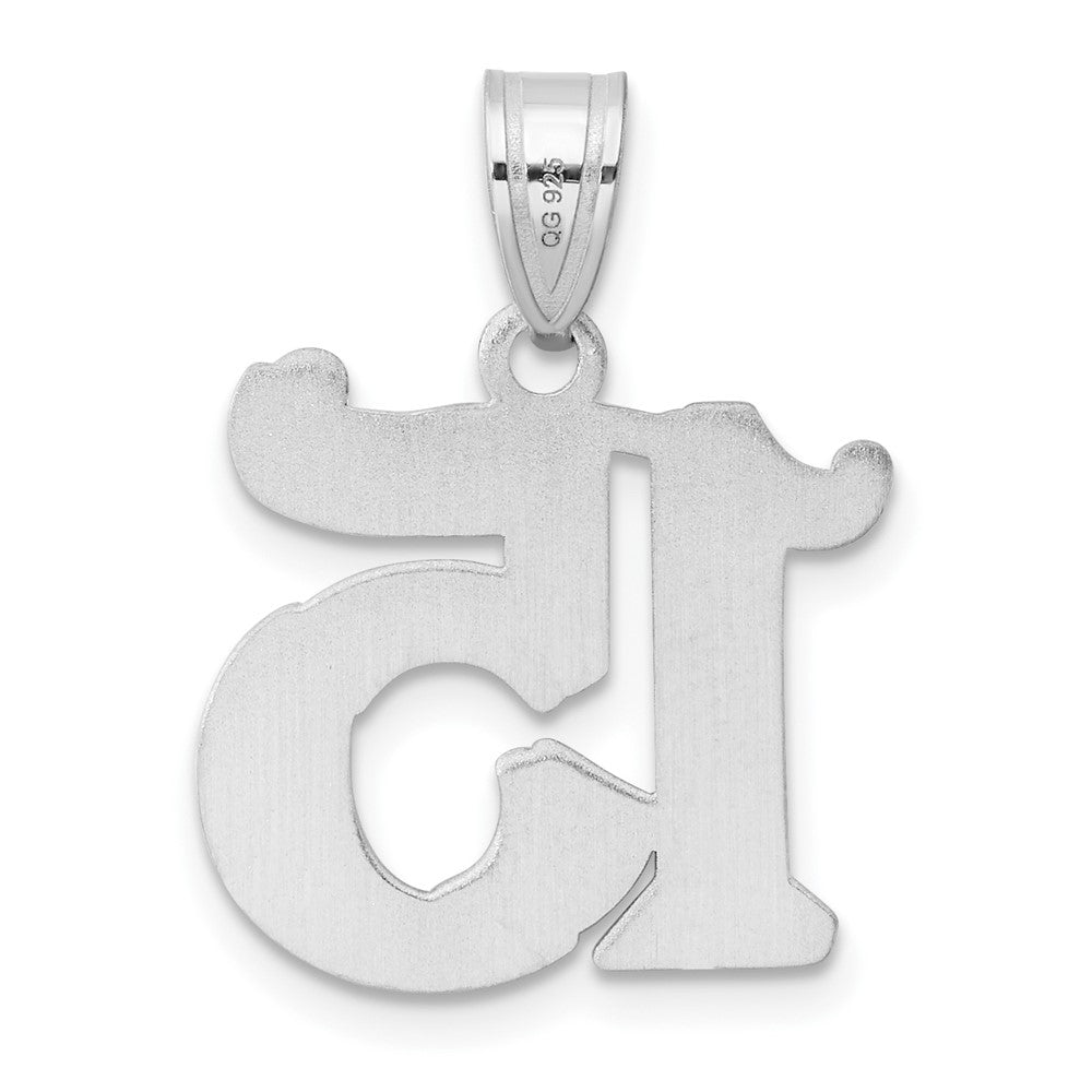 14kw Polished Etched Number 15 Pendant