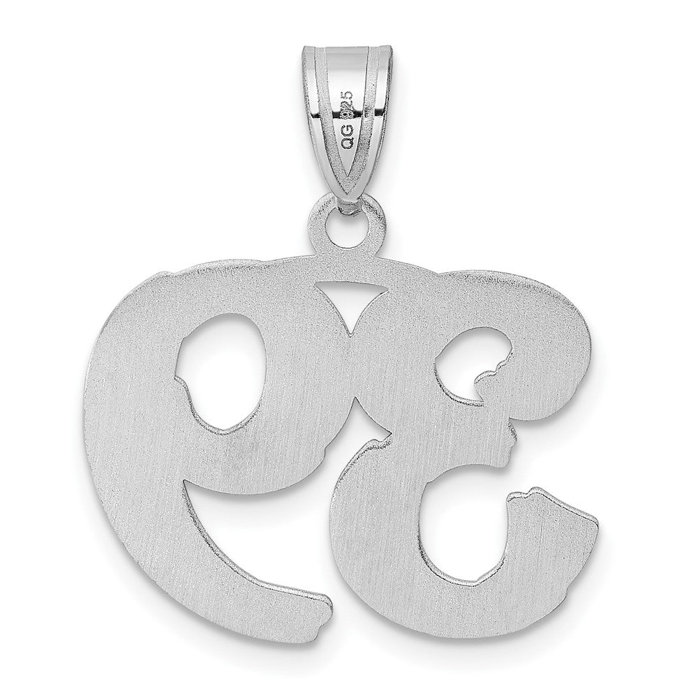 14kw Polished Etched Number 39 Pendant
