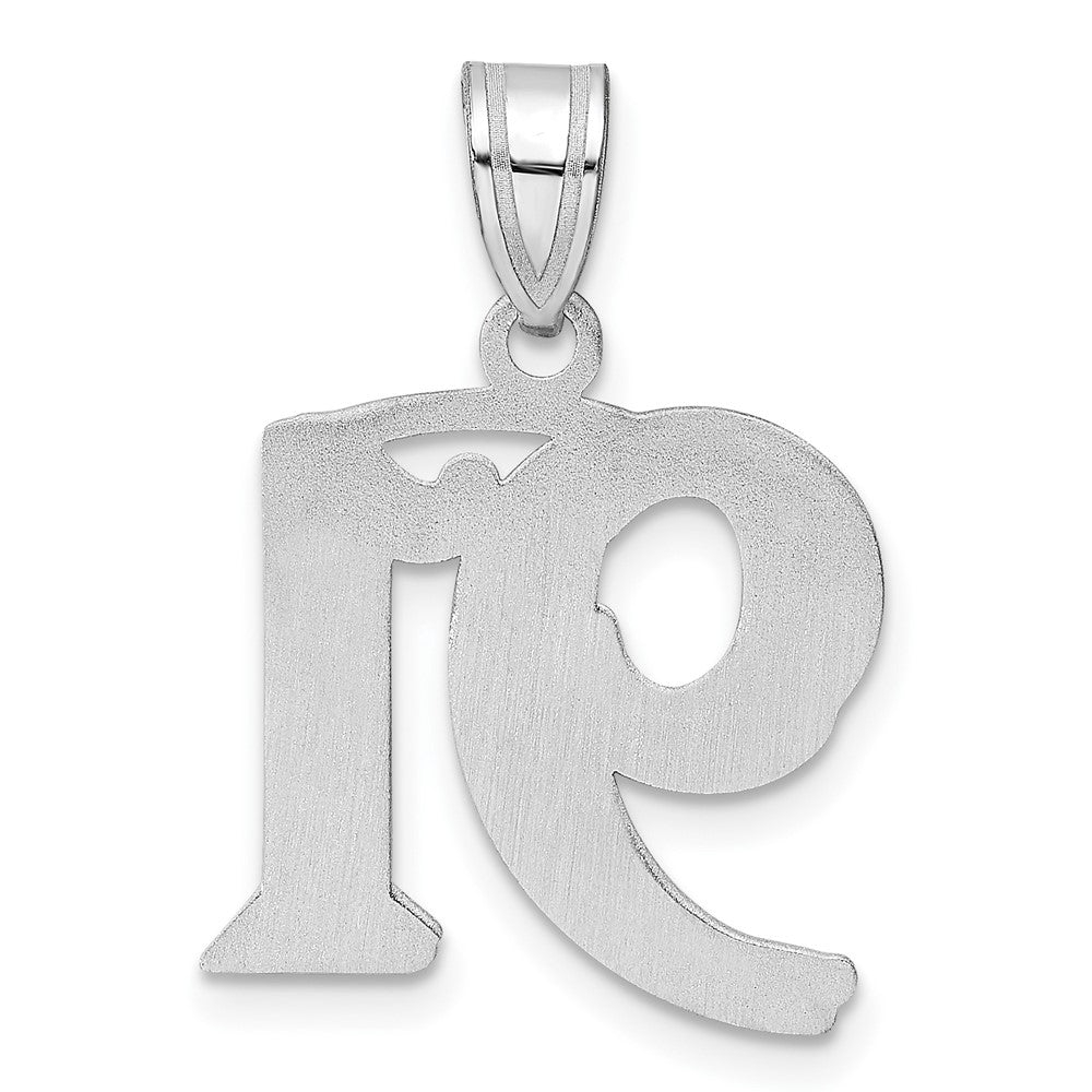 14kw Polished Etched Number 91 Pendant
