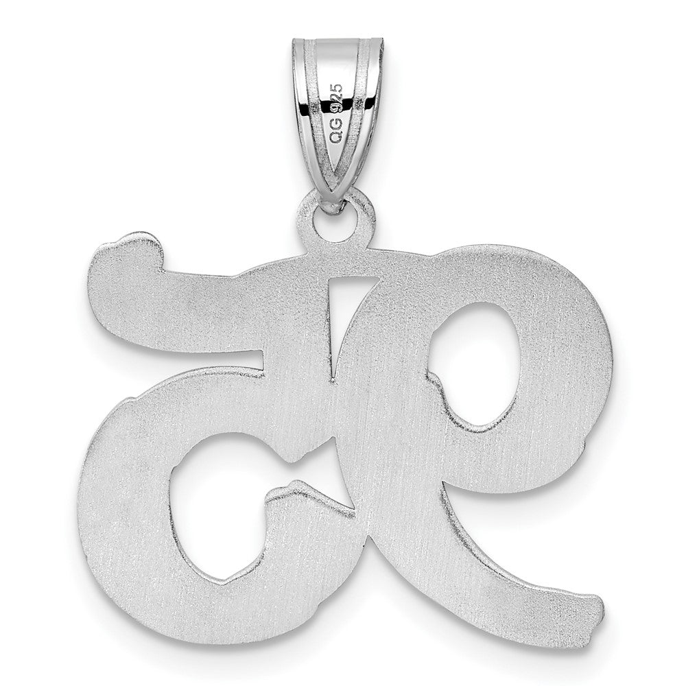 14kw Polished Etched Number 95 Pendant