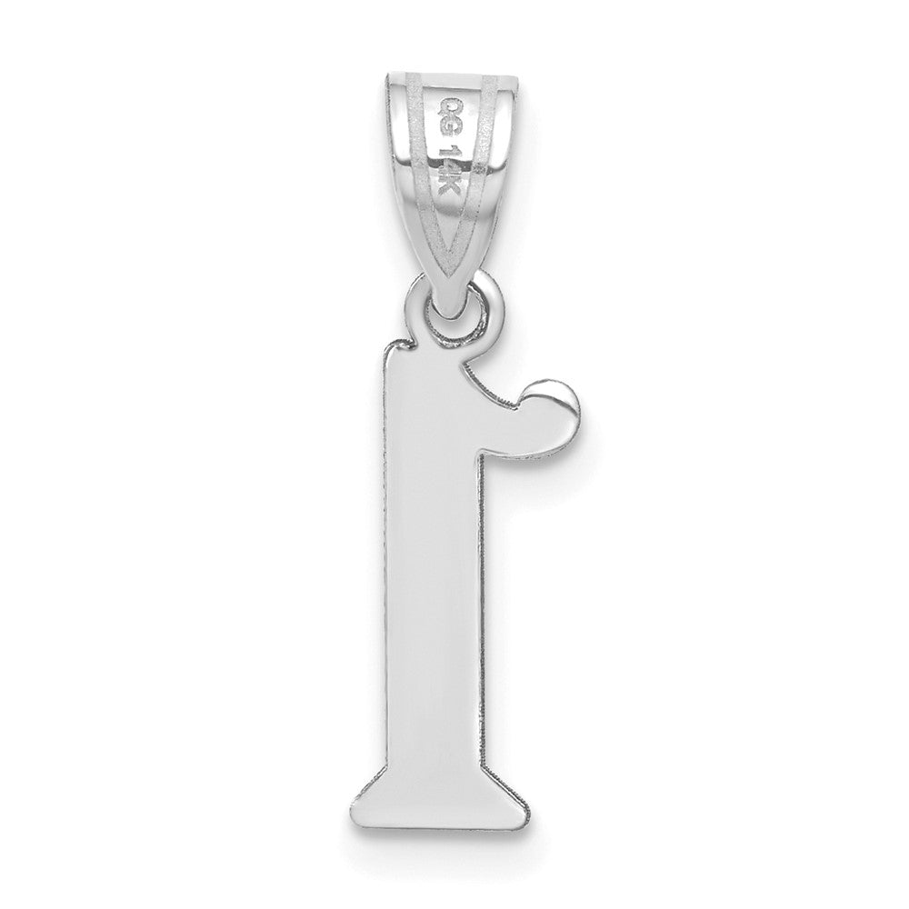 14kw Polished Number 1 Pendant