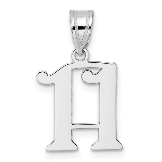 14kw Polished Number 11 Pendant