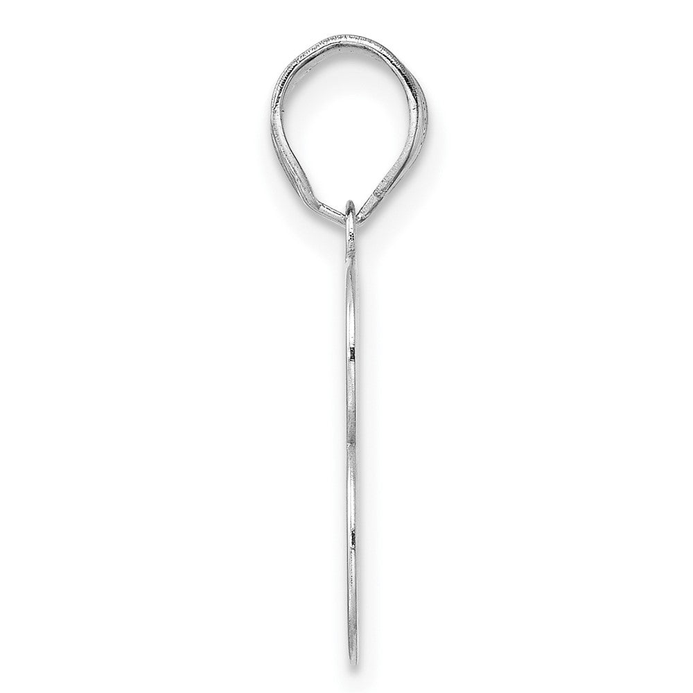 14kw Polished Number 13 Pendant