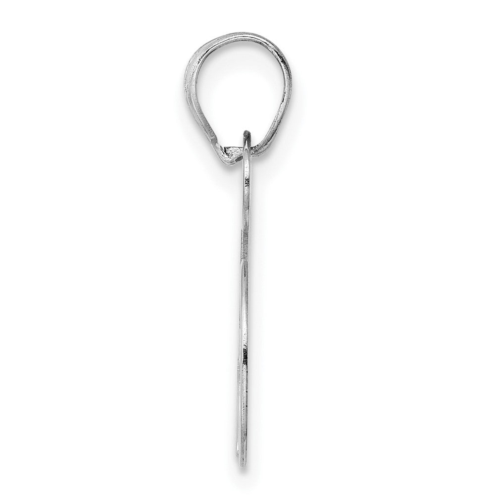 14kw Polished Number 15 Pendant