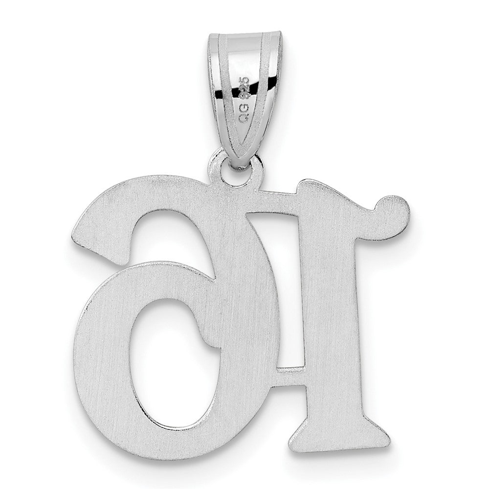 14kw Polished Number 16 Pendant