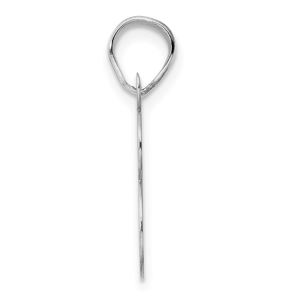 14kw Polished Number 18 Pendant