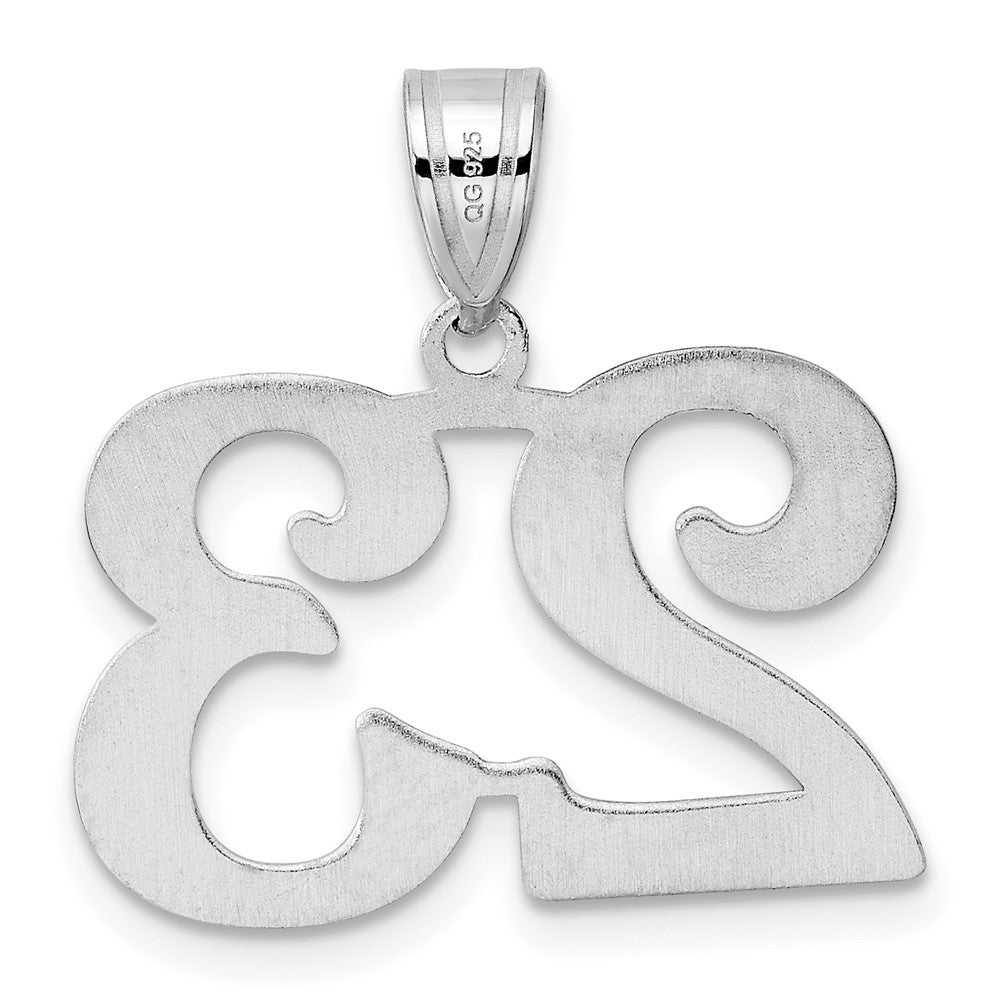 14kw Polished Number 23 Pendant