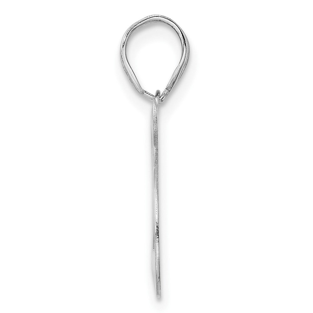14kw Polished Number 25 Pendant