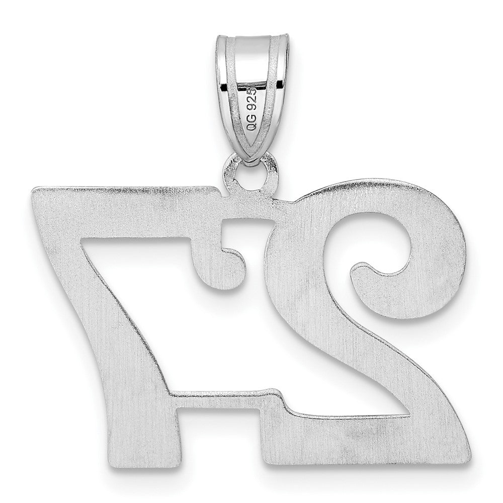 14kw Polished Number 27 Pendant